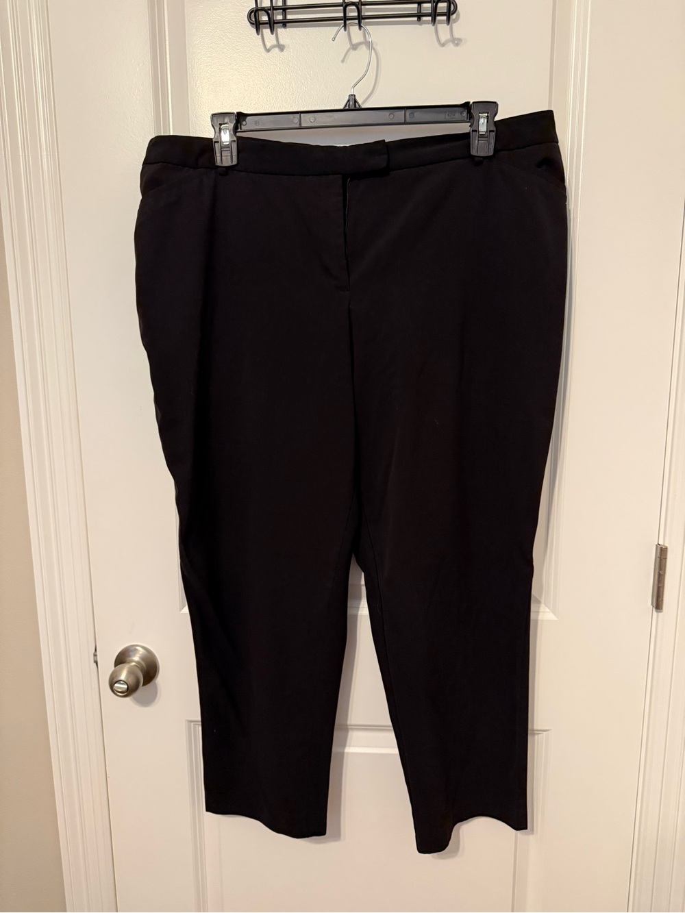 dressbarn Black Straight-Leg Women's Trousers